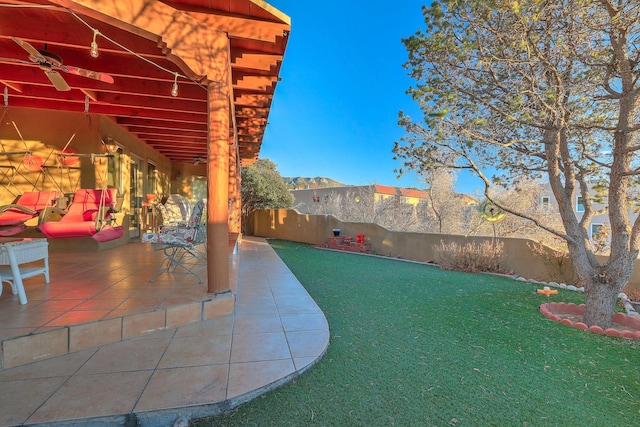 view of patio / terrace featuring a fenced backyard