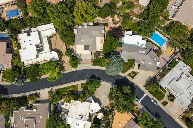 aerial view featuring a residential view