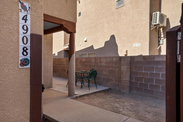 view of patio / terrace with fence