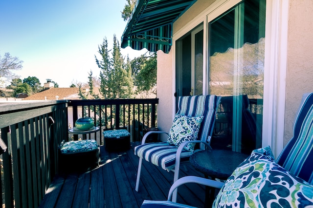 view of wooden terrace