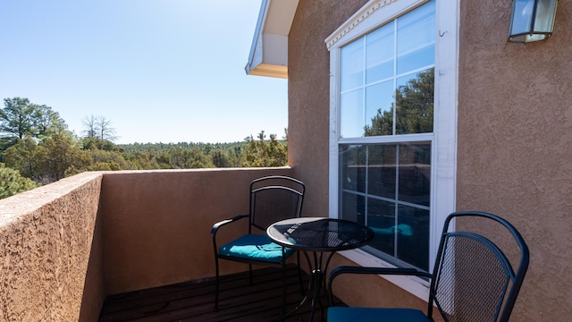 view of balcony