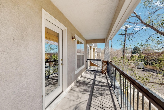 view of balcony