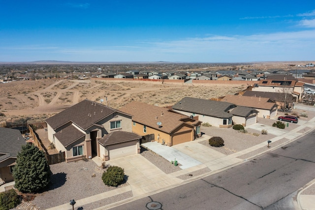 aerial view featuring a residential view