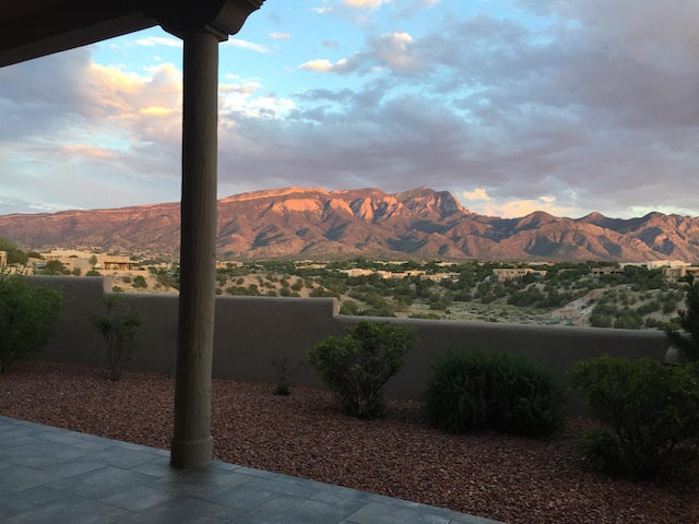 view of mountain feature