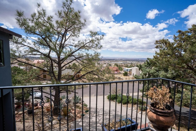 view of balcony