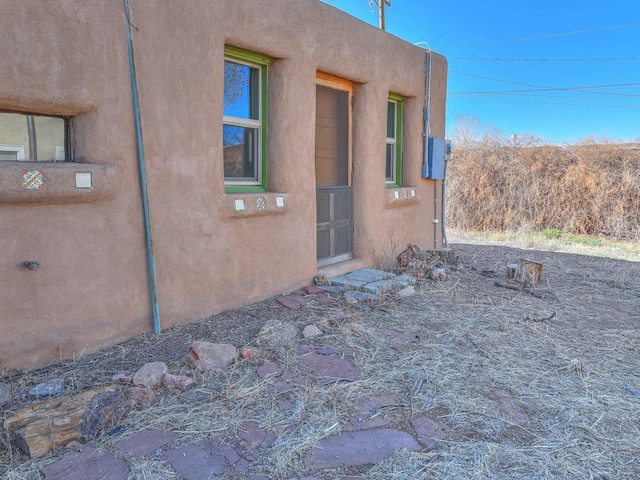 506 Onate Pl, Santa Fe, NM 87501 - exterior space featuring stucco siding