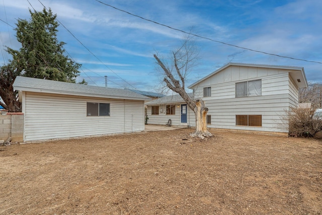 view of back of property