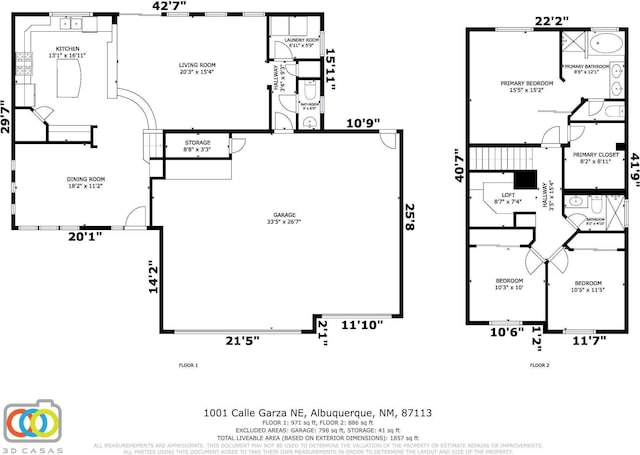 1001 Calle Garza NE, Albuquerque, NM 87113 - plan