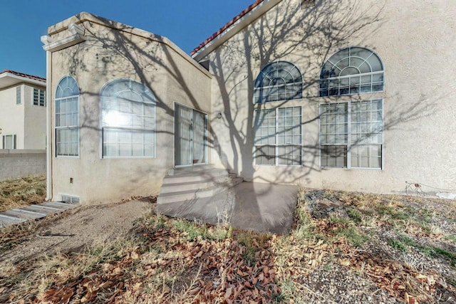view of front of property with stucco siding