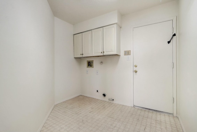 laundry room with tile patterned floors, hookup for a washing machine, gas dryer hookup, and electric dryer hookup