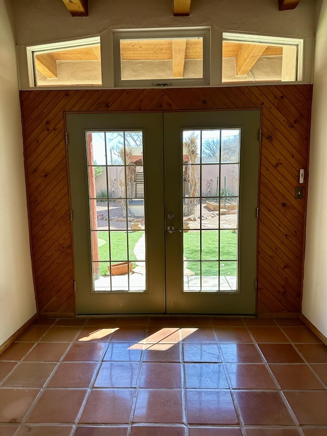 2638 Aloysia Ln NW, Albuquerque, NM 87104 - doorway featuring tile patterned flooring and french doors