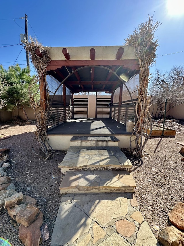 2638 Aloysia Ln NW, Albuquerque, NM 87104 - view of patio featuring fence