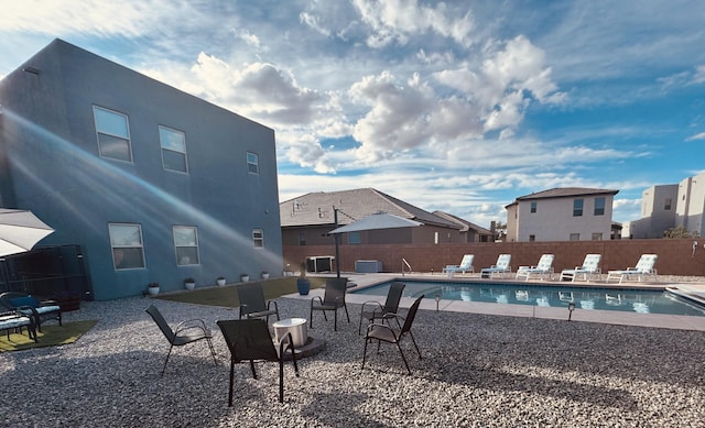7754 Majesty Ct NW, Albuquerque, NM 87107 - view of pool with a patio and a fenced backyard