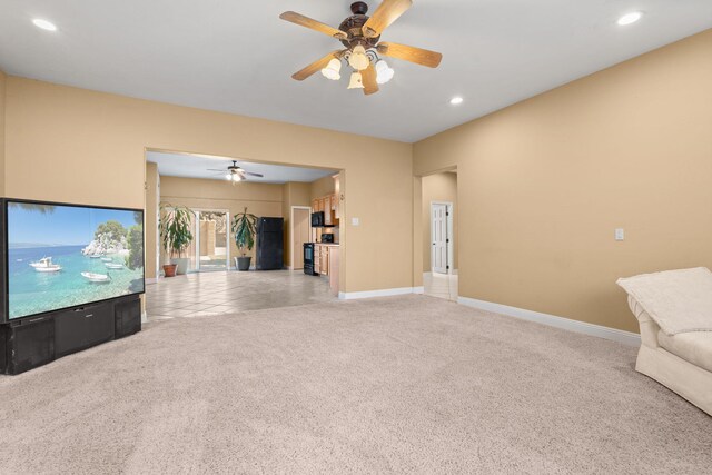 240 E Valverde Rd, Corrales, NM 87048 - full bath with stacked washer and clothes dryer, a shower stall, vanity, and tile patterned flooring