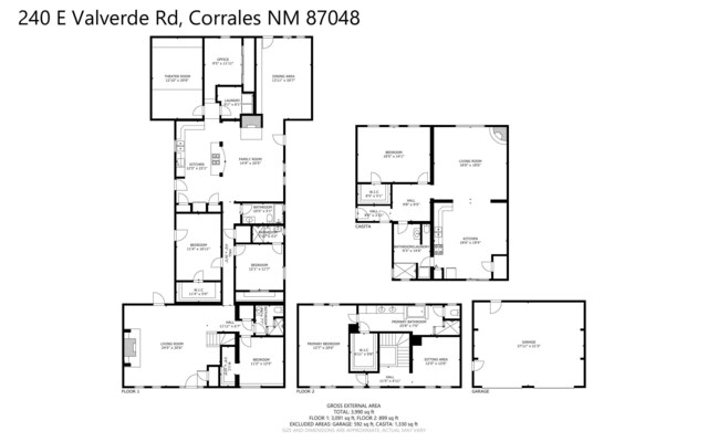 240 E Valverde Rd, Corrales, NM 87048 - view of yard featuring a wooden deck