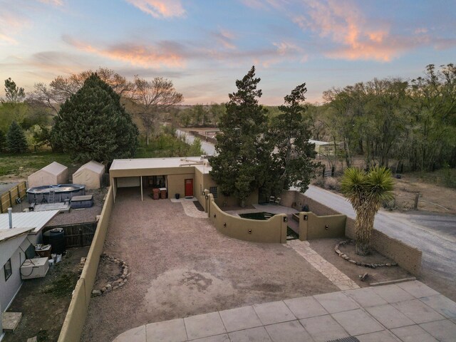 240 E Valverde Rd, Corrales, NM 87048 - view of mountain background