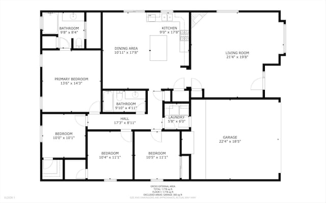 9405 Vervain Dr NW, Albuquerque, NM 87114 - floor plan