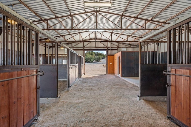 view of horse barn