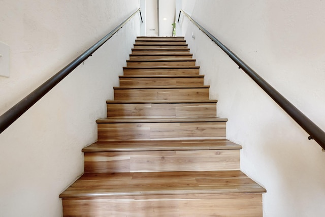 view of stairway
