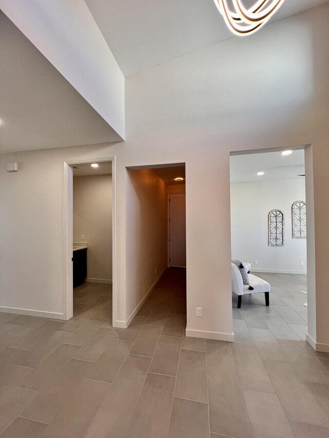 7908 Emerald Dr NW, Albuquerque, NM 87120 - interior space featuring light tile patterned floors and baseboards