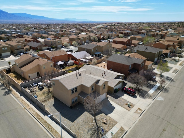 5750 Quay St, Rio Rancho, NM 87144 - aerial view with a mountain view and a residential view