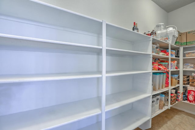 view of storage area
