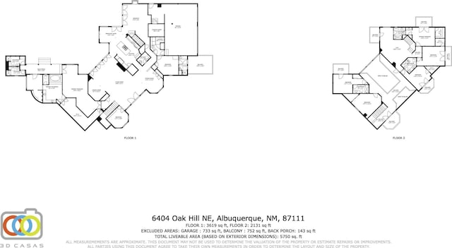 6404 Oak Hill NE, Albuquerque, NM 87111 - plan