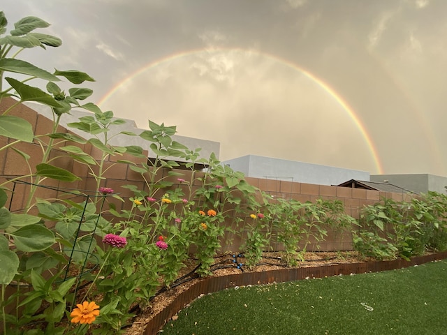 2422 Lynn Rd SE, Rio Rancho, NM 87124 - view of yard with fence