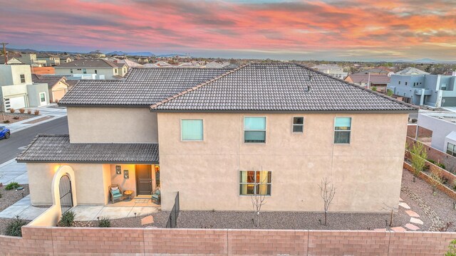 8717 Sevano Cir NE, Albuquerque, NM 87113 - fenced backyard with a residential view