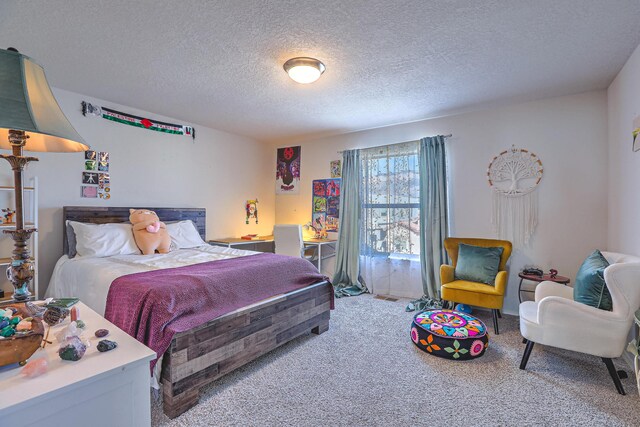 8717 Sevano Cir NE, Albuquerque, NM 87113 - bedroom featuring carpet flooring and a textured ceiling