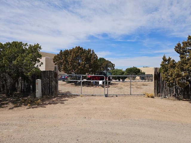 66 Blue Canyon Trl, Santa Fe, NM 87507 - view of yard featuring a gate