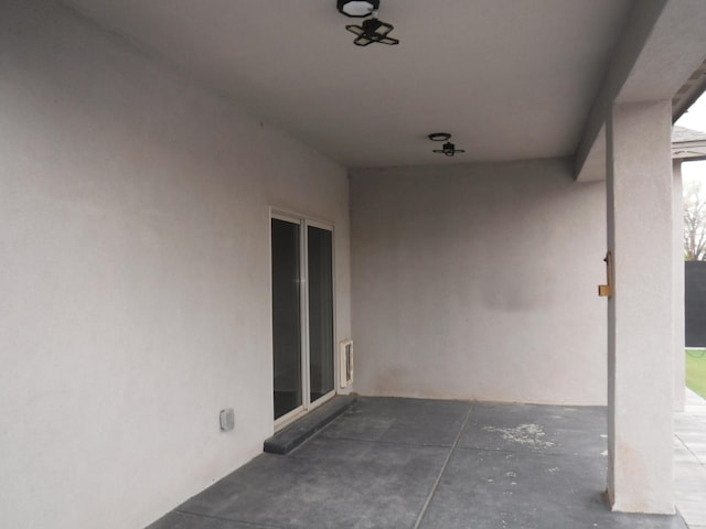 view of patio / terrace featuring visible vents