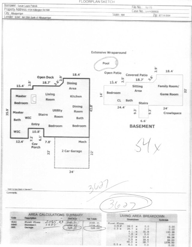 4104 Killington Rd NW, Albuquerque, NM 87114 - room layout
