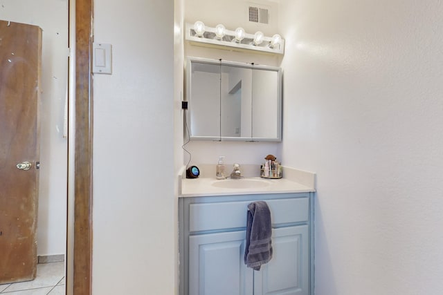 5208 Simon Dr NW, Albuquerque, NM 87114 - bathroom featuring tile patterned floors, vanity, and visible vents