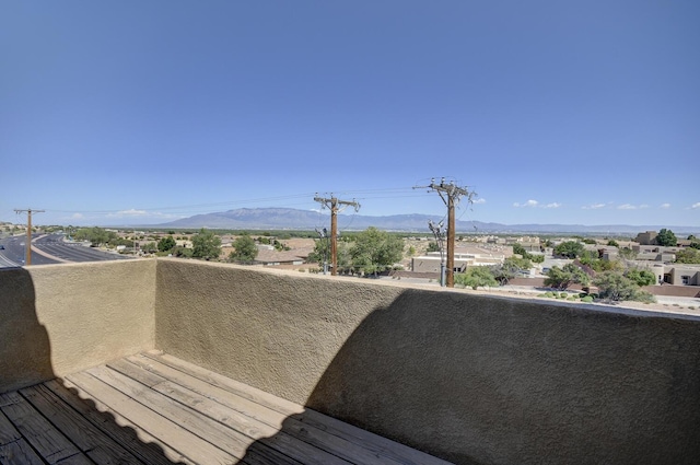 4844 Stafford Pl NW, Albuquerque, NM 87120 - balcony with a mountain view