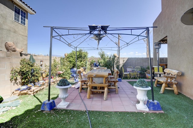 4844 Stafford Pl NW, Albuquerque, NM 87120 - view of patio featuring a fenced backyard
