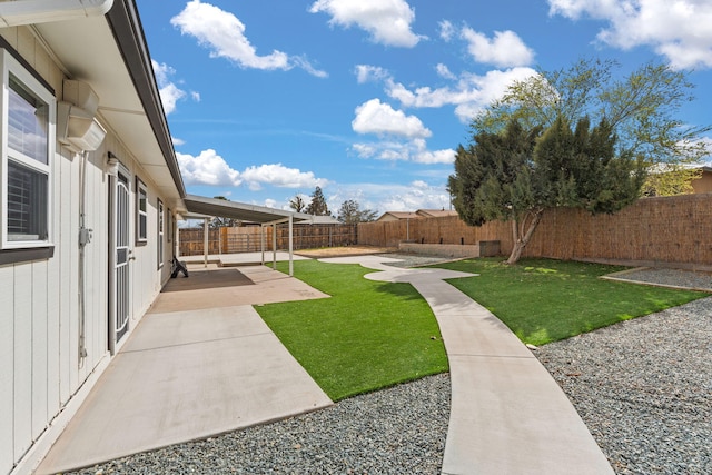 920 Spur Pl SE, Rio Rancho, NM 87124 - view of yard with a patio area and a fenced backyard