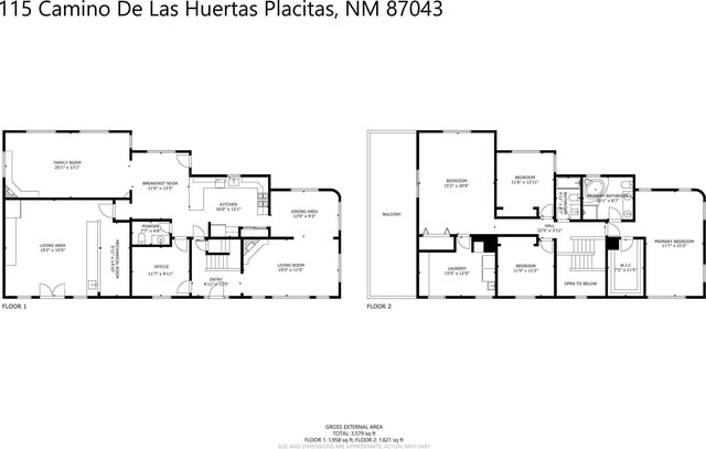 115 Camino De Las Huertas, Placitas, NM 87043 - view of property floor plan