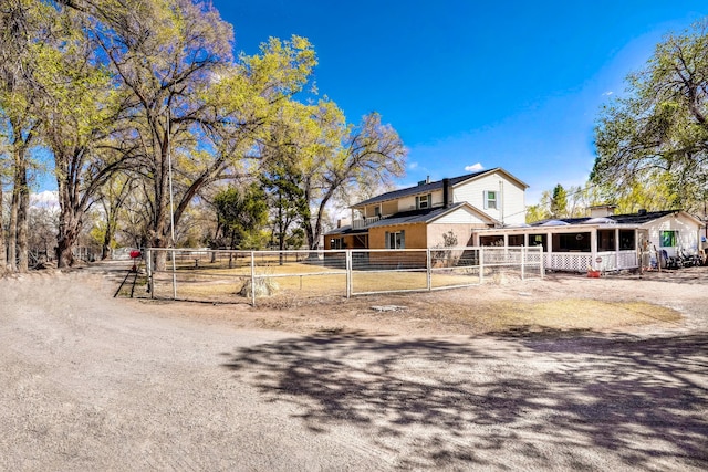 exterior space featuring driveway