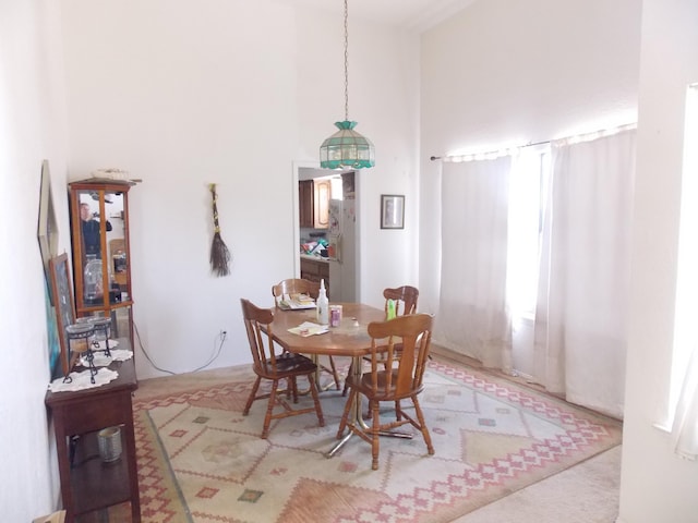 12900 Piru Blvd SE, Albuquerque, NM 87123 - dining space with a high ceiling