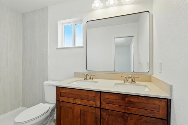 16 Apache Plume Rd, Los Lunas, NM 87031 - full bath featuring double vanity and tiled shower