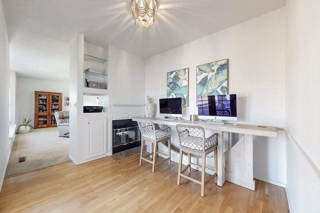 122 Martha Ct, Corrales, NM 87048 - interior space featuring visible vents and light wood-type flooring