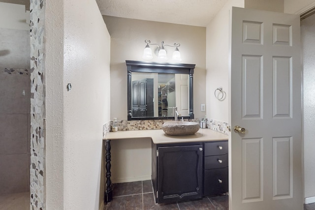 3008 Corona Dr NW, Albuquerque, NM 87120 - bathroom with vanity, tile patterned floors, and tiled shower