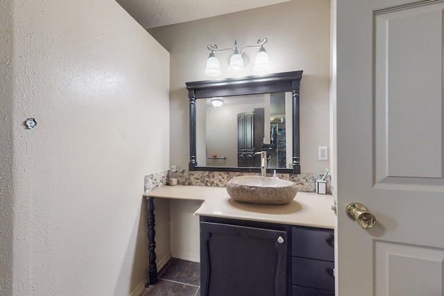3008 Corona Dr NW, Albuquerque, NM 87120 - bathroom featuring vanity, baseboards, and tile patterned flooring
