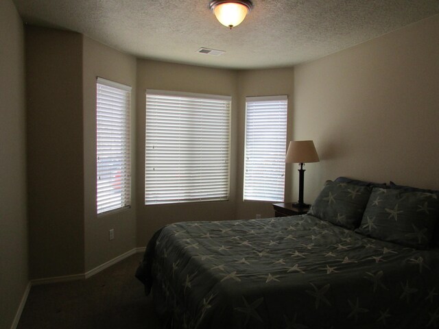 2843 Violeta Cir SE, Rio Rancho, NM 87124 - carpeted bedroom featuring visible vents, baseboards, and a textured ceiling
