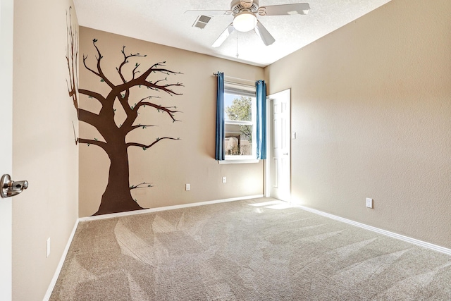 2703 Pueblo Grande Trl NW, Albuquerque, NM 87120 - empty room featuring carpet, ceiling fan, visible vents, and baseboards
