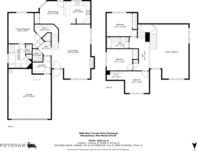 4804 Mesa Terraza Pl NW, Albuquerque, NM 87120 - view of floor plan / room layout