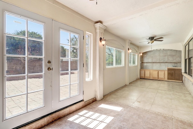 8300 R C Gorman Ave NE, Albuquerque, NM 87122 - unfurnished sunroom with french doors