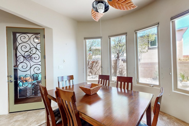 9840 Cameron St NW, Albuquerque, NM 87114 - dining room with light tile patterned floors