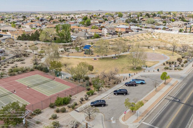 9840 Cameron St NW, Albuquerque, NM 87114 - bird's eye view featuring a residential view and a mountain view
